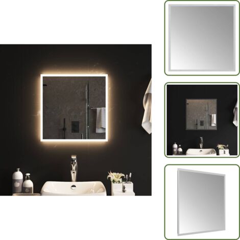 Specchio impermeabile - vidaXL Specchio da Bagno con Luci LED 50x50 cm - Specchio con luci LED