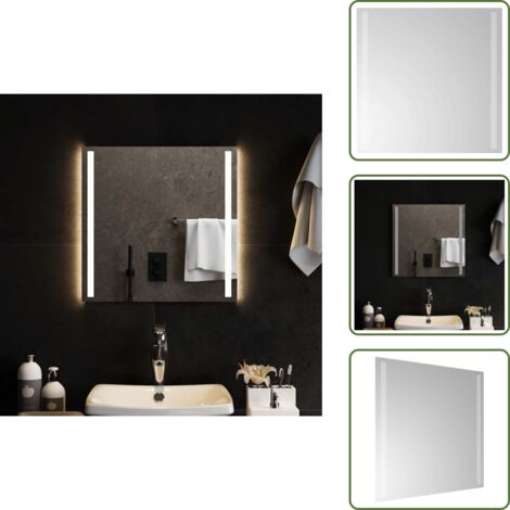 Specchio impermeabile - vidaXL Specchio da Bagno con Luci LED 50x50 cm - Specchio IP65