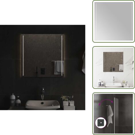 Specchio impermeabile - vidaXL Specchio da Bagno con Luci LED 60x60 cm - Specchio IP65