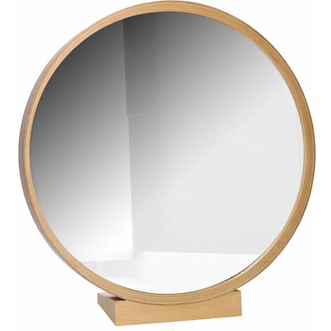 Specchio in legno marrone cm 31x9xh33