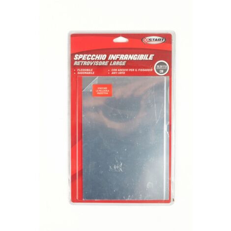 Specchio Infrangibile Retrovisore large per auto 25,3x17,8 cm