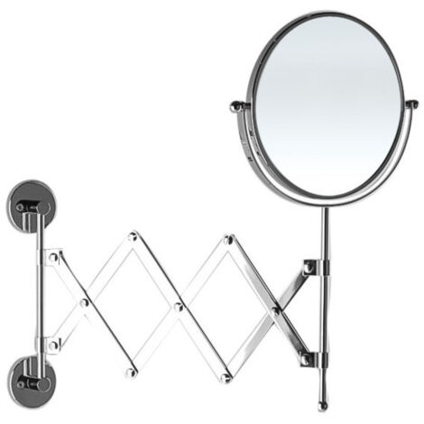 Specchio ingranditore da bagno estensibile con doppia faccia