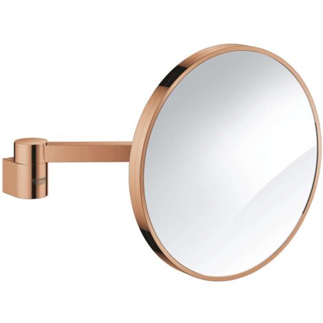 Specchio ingranditore Grohe SELECTION, ingrandimento 7x oro rosa brillante