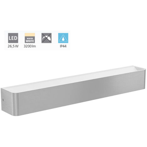 Specchio Lampada da bagno Lampada da bagno Sania 5 Nichel opaco, satinato bianco L: 629 H: 8cm IP44 3000K