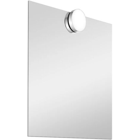 Specchio LED 50x70 cm reversibile con illuminazione naturale