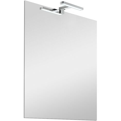 Specchio LED 50x70 cm reversibile con luce naturale