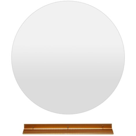 Specchio LED da bagno 60cm con luce a 3 colori e luminosità regolabile funzioni di autosbrinante, Specchio da trucco