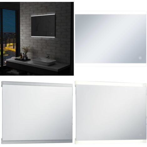 Specchio LED da Bagno con Sensore Tattile 80x60 cm - Illuminazione LED - Specchio con sensore tattile