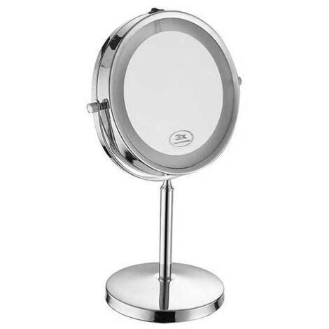 Specchio led da tavolo v-tac 3w 6400k argento vt-7572 - 6629
