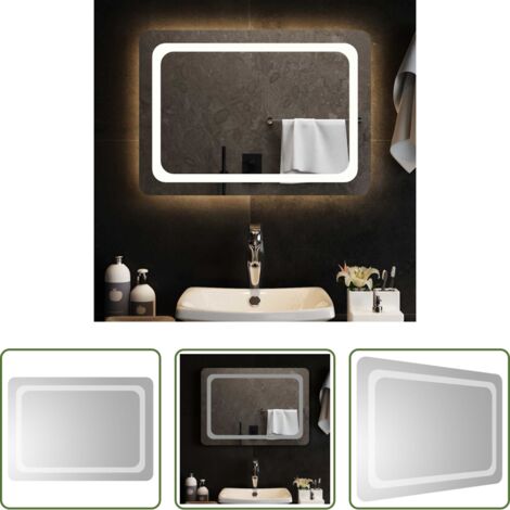 Specchio LED -  Specchio da Bagno con Luci LED 70x50 cm