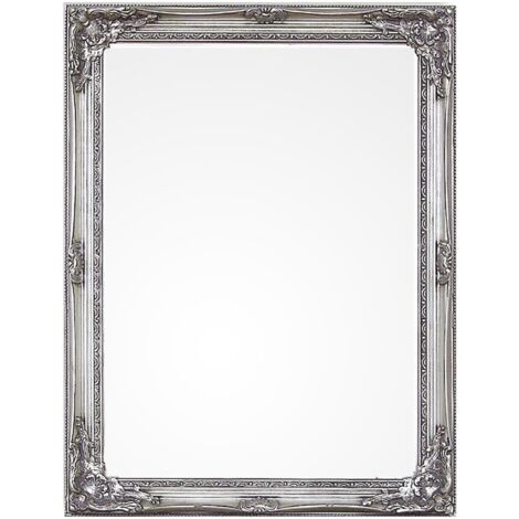 Specchio Legno Argentato Classico da Interno 36x126 cm - HALL