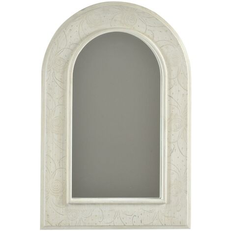 Specchio legno norimberga crema cm 40x2h60