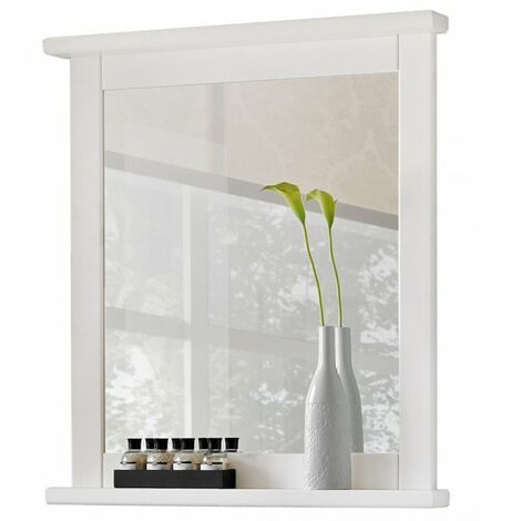 Specchio LOVIN colore bianco motivi classico stile rustico all' interno hakano