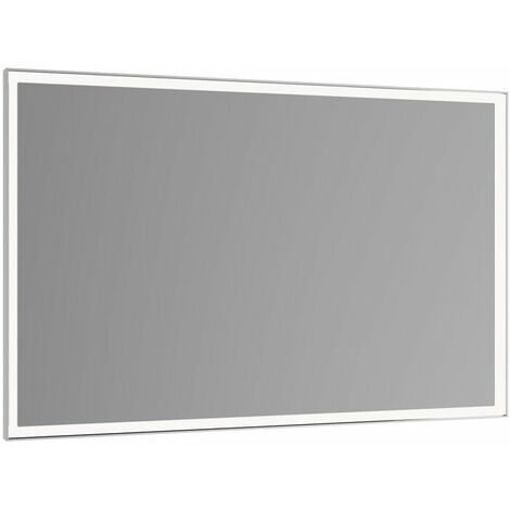 Specchio luminoso Royal Lumos 1050x650x60mm anodizzato argento con riscaldamento dello specchio KEUCO