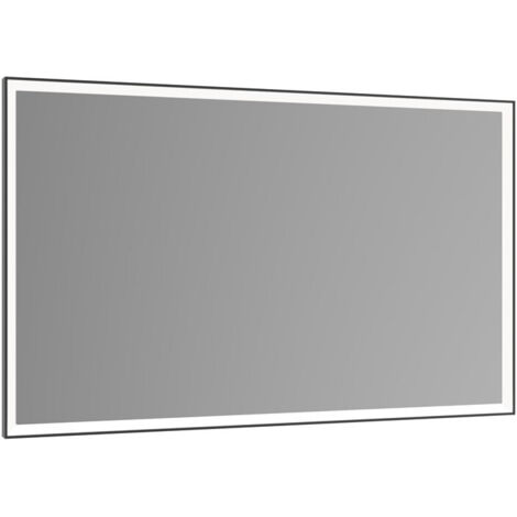 Specchio luminoso Royal Lumos 1400x650x60mm anodizzato nero con riscaldamento dello specchio KEUCO