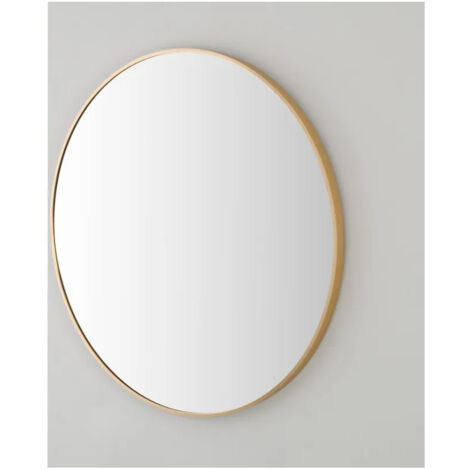 SPECCHIO METAL D.80CM ORO CON CORNICE