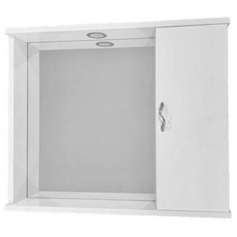 Specchio mod. asia 1 anta liscia bianco lxhxp 72x60,5x16