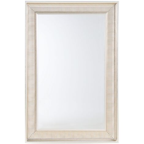Specchio moderno da parete con cornice dorata - 60x90cm - CASSIS - argento