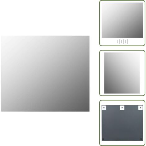 Specchio moderno - vidaXL Specchio Senza Cornice 80x60 cm in Vetro - Specchio da camera