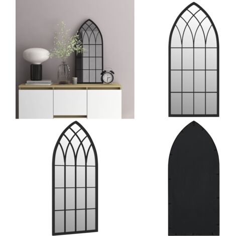 Specchio Nero 70x30 cm Ferro per Uso Interno - Specchio nero - Specchio in ferro