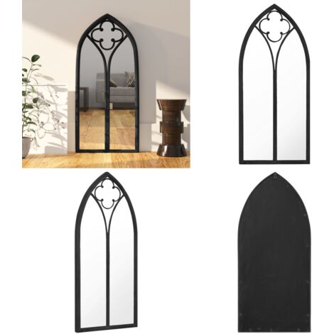 Specchio Nero 70x30 cm Ferro per Uso Interno - Specchio nero - Specchio in ferro