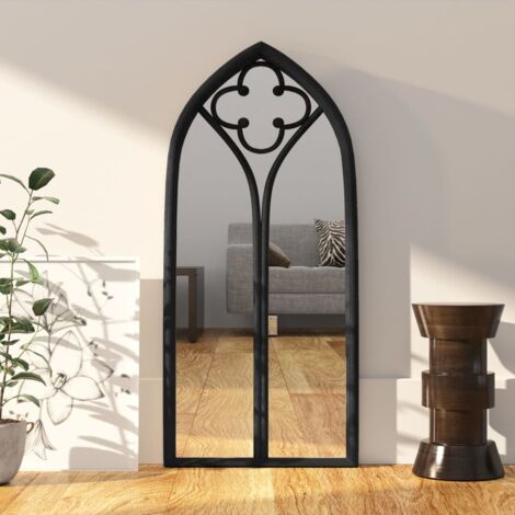 Specchio Nero 70x30 cm Ferro per Uso Interno vidaXL