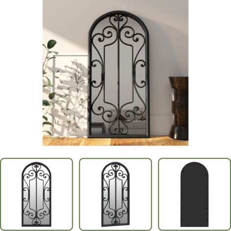 Specchio nero -  Specchio Nero 100x45 cm Ferro per Uso Interno