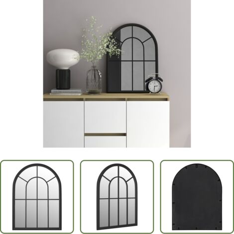 Specchio nero -  Specchio Nero 60x45 cm Ferro per Uso Interno