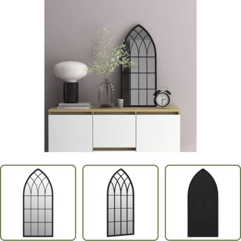 Specchio nero -  Specchio Nero 70x30 cm Ferro per Uso Interno