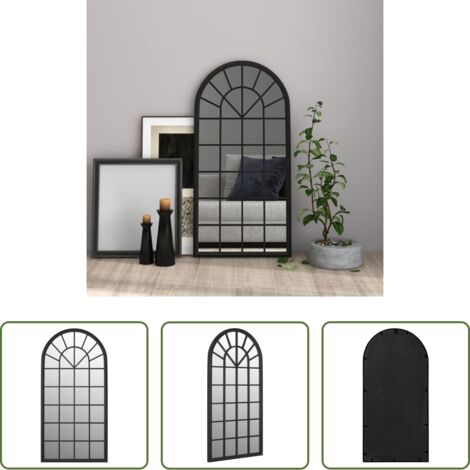 Specchio nero -  Specchio Nero 90x45 cm Ferro per Uso Interno