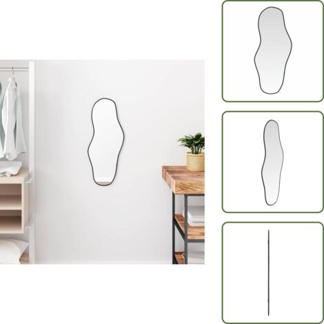 Specchio nero - vidaXL Specchio da Parete Nero 60x25 cm - Specchio moderno