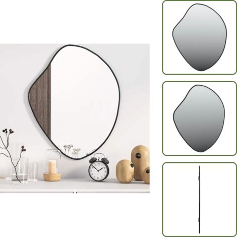 Specchio nero - vidaXL Specchio da Parete Nero 60x50 cm - Specchio moderno