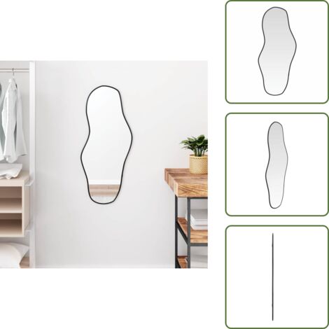 Specchio nero - vidaXL Specchio da Parete Nero 80x35 cm - Specchio per camera da letto