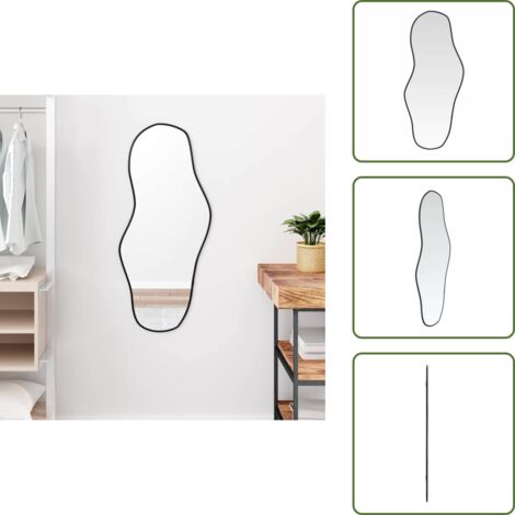 Specchio nero - vidaXL Specchio da Parete Nero 90x40 cm - Specchio per camera da letto