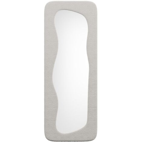 Specchio organico L. 60 x H. 160 cm in Tessuto bouclette Avorio - HAIMEI
