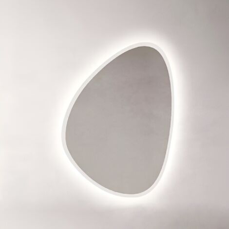 Specchio ovale da bagno Retroilluminato a Led 73x100 cm
