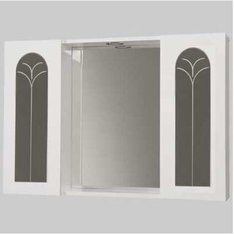 SPECCHIO PALMA 2 ANTE BIANCO - -