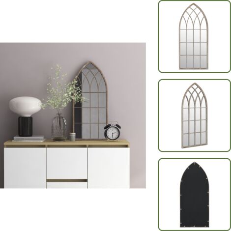 Specchio per casa - vidaXL Specchio Sabbia 70x30 cm Ferro per Uso Interno - Specchio decorativo