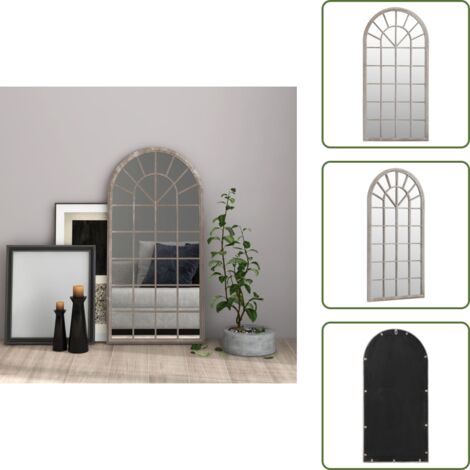 Specchio per casa - vidaXL Specchio Sabbia 90x45 cm Ferro per Uso Interno - Specchio antico