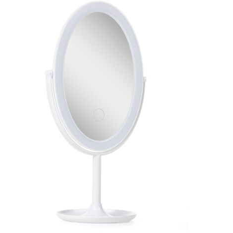 RELAX4LIFE Specchio Trucco con 18 Luci a Led, Specchio con Illuminazione,  Controllo Touch, 4 Luminosità Regolabili, 3 Colori di Luci Disponibile
