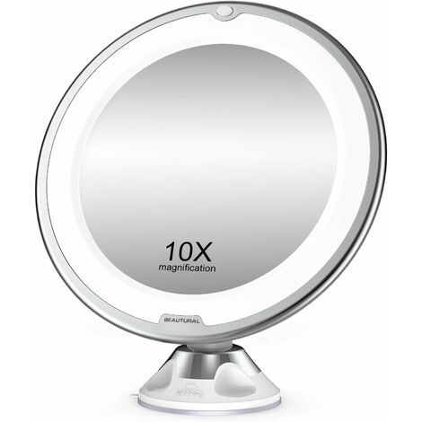 Specchio Per Trucco A Led MINKUROW Specchio Portatile Dimmerabile Con  Sensore Tattile Di Ingrandimento 10x. Nuovo