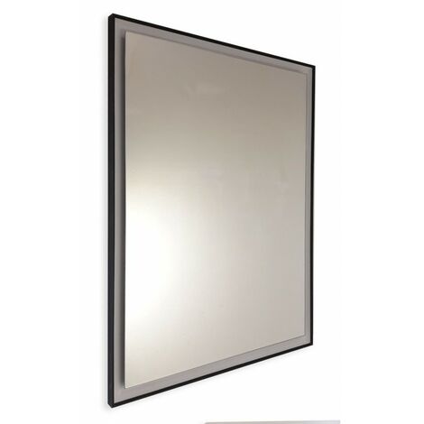 002570 - Specchio da bagno 90x70 cm con due applique in stile