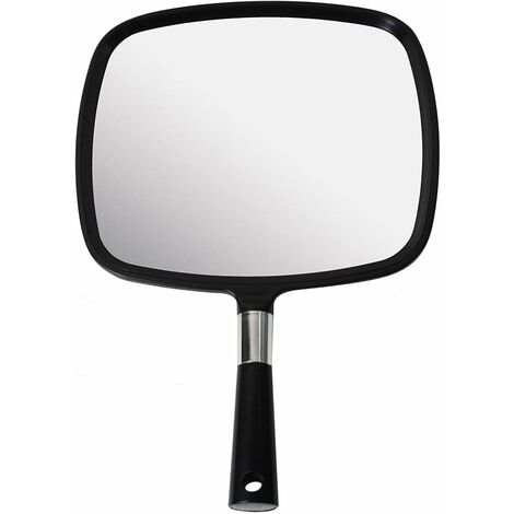 Specchio portatile per parrucchiere, barbiere e trucco - Specchio per parrucchieri da casa (argento)