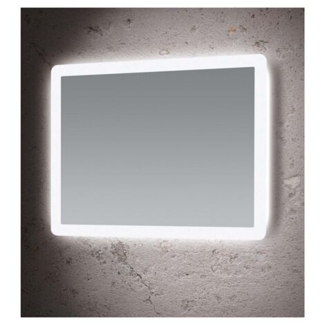 SPECCHIO RETROILLUMINATO 70X100CM CON LUCI LED DA 18W. IP44. CON TRASFORMATORE