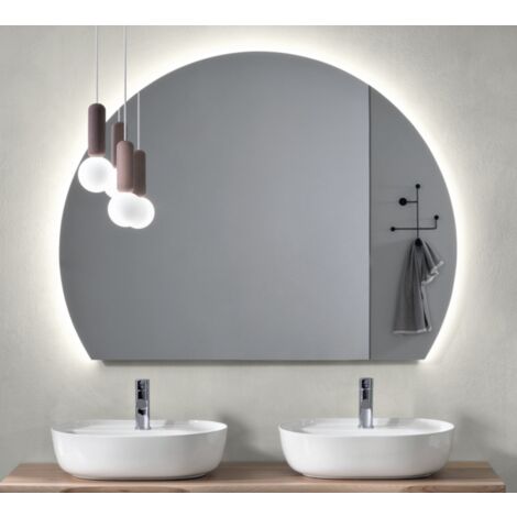 Specchio retroilluminato a LED moderno KENYA 120x93 cm
