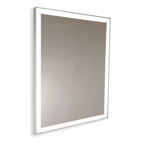 002570 - Specchio da bagno 90x70 cm con due applique in stile