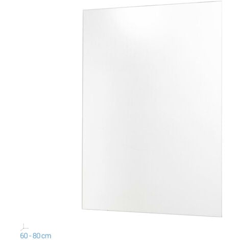 Specchio rettangolare 60x80 specchiera da bagno da parete mod. Narciso Wide