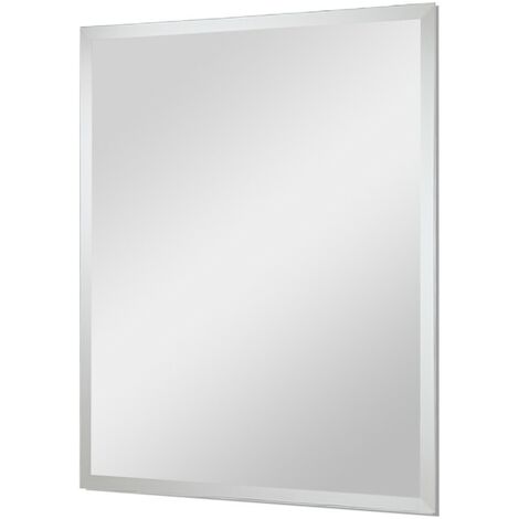 Specchio Rettangolare Con Bisellatura 50x60 Reversibile