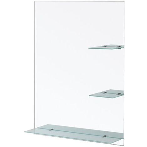 SPECCHIO RETTANGOLARE CON MENSOLE 60X80 LxH 60x80 cm