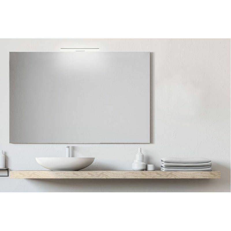 Smmo - Specchio reversibile 80x60 cm con lampada led premium da 45 cm